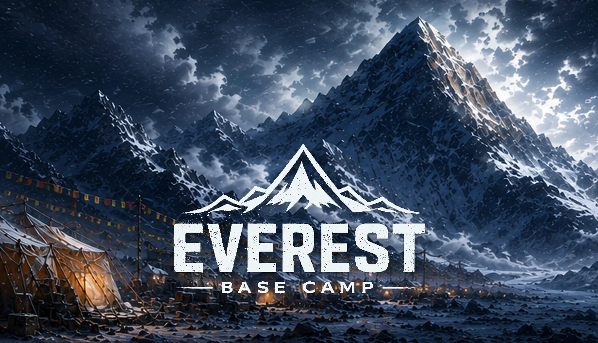 Everest Base Camp 雪山与大本营主视觉